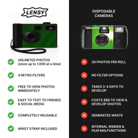 Why Lensy is better than disposable cameras and better than camp snap