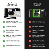 Why Lensy is better than disposable cameras and better than camp snap