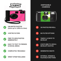 Why Lensy is better than disposable cameras and better than camp snap